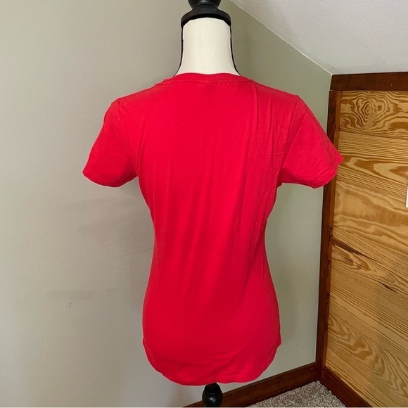 Port & Company Red In Tom We Trust Tampa Bay Buccaneers Short Sleeve Tee Small - Picture 3 of 7